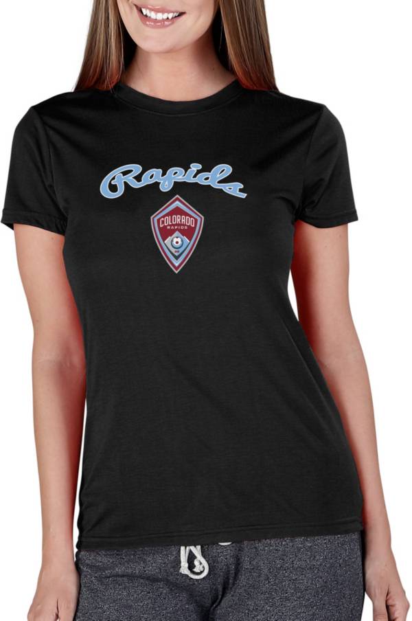 Concepts Sport Women's Colorado Rapids Marathon Black Short Sleeve Top