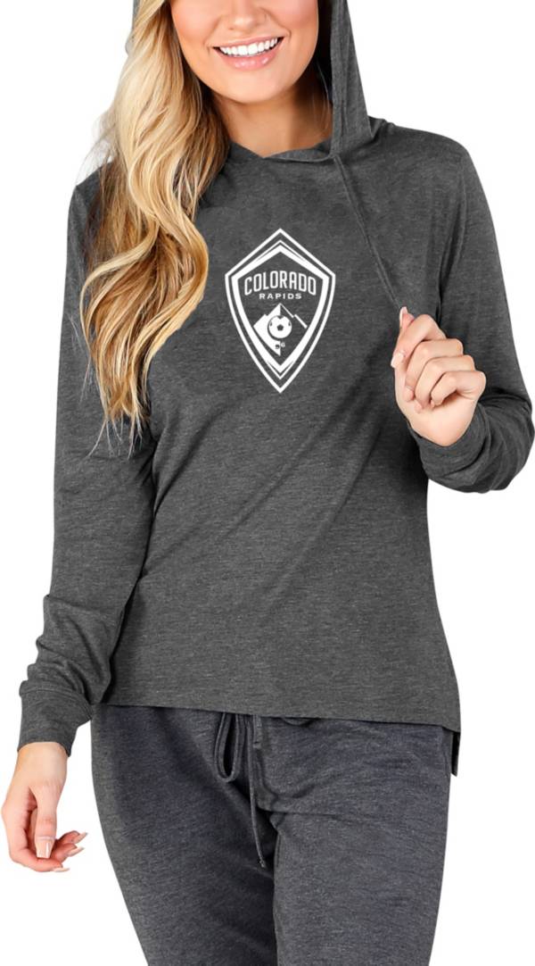 Concepts Sport Women's Colorado Rapids Crescent Charcoal Long Sleeve Top