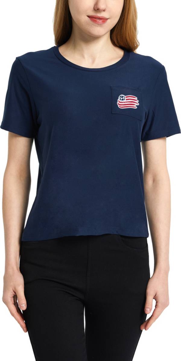 Concepts Sport Women's New England Revolution Zest Navy Short Sleeve Top