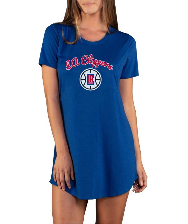 Concepts Sport Women's Los Angeles Clippers Marathon Blue Night T-Shirt