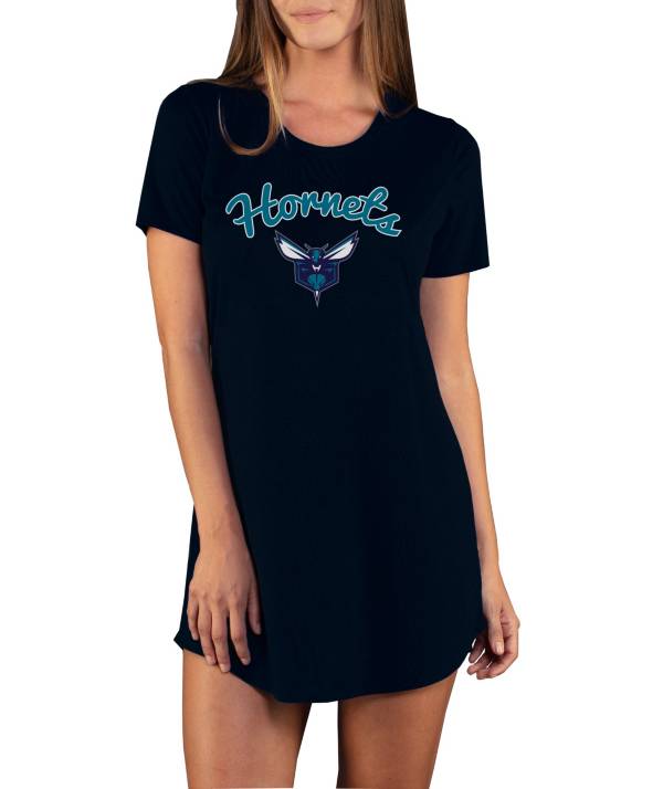 Concepts Sport Women's Charlotte Hornets Marathon Black Night T-Shirt