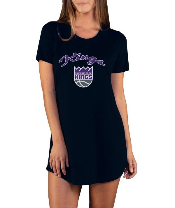 Concepts Sport Women's Sacramento Kings Marathon Black Night T-Shirt
