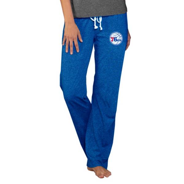 Concepts Sport Women's Philadelphia 76ers Quest Blue Jersey Pants