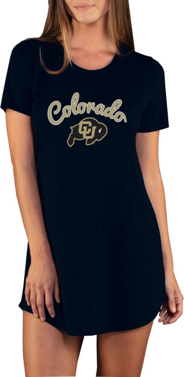 Concepts Sport Women's Colorado Buffaloes Black Night Shirt