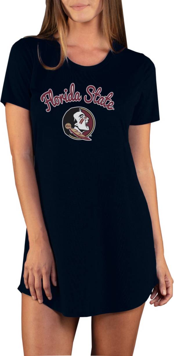 Concepts Sport Women's Florida State Seminoles Black Night Shirt