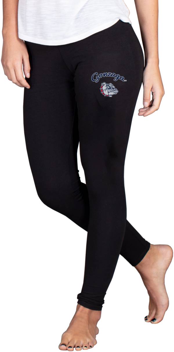 Concepts Sport Women's Gonzaga Bulldogs Black Fraction Leggings