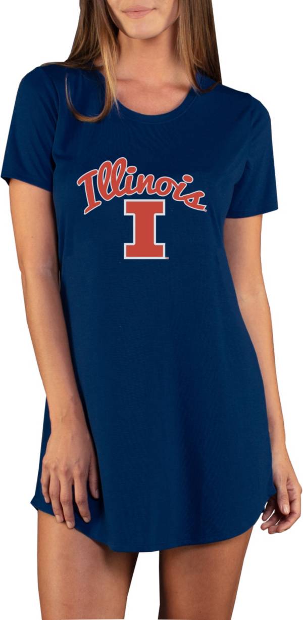 Concepts Sport Women's Illinois Fighting Illini Blue Night Shirt