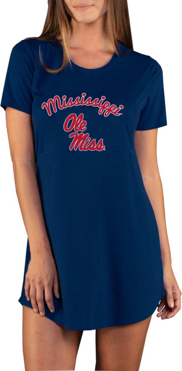 Concepts Sport Women's Ole Miss Rebels Blue Night Shirt