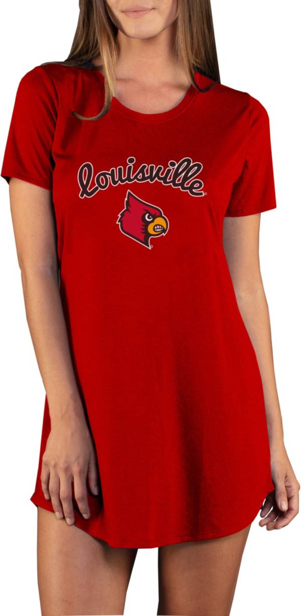 Concepts Sport Women's Louisville Cardinals Cardinal Red Night Shirt