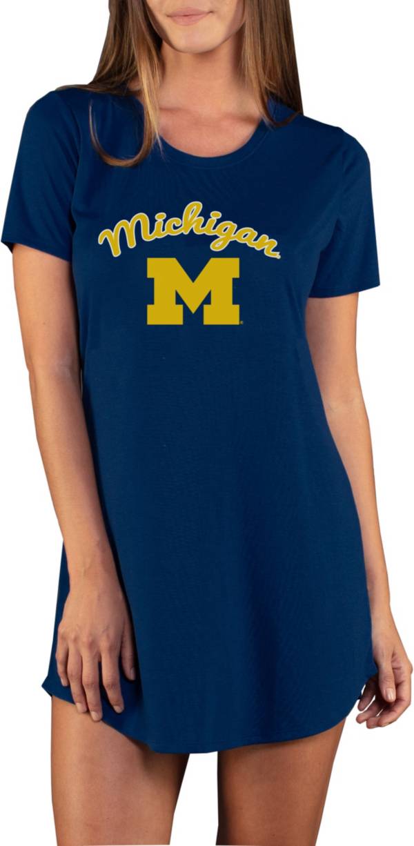 Concepts Sport Women's Michigan Wolverines Blue Night Shirt