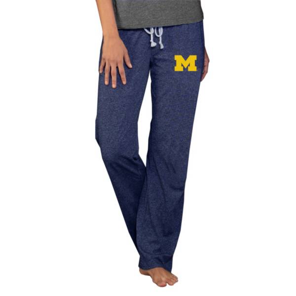 Concepts Sport Women's Michigan Wolverines Blue Quest Knit Pants