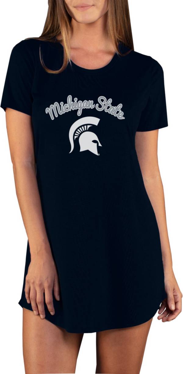 Concepts Sport Women's Michigan State Spartans Black Night Shirt