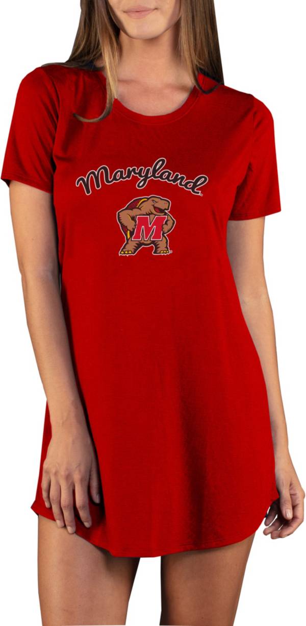 Concepts Sport Women's Maryland Terrapins Red Night Shirt