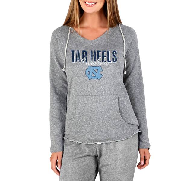 Concepts Sport Women's North Carolina Tar Heels Mainstream Grey Terry Pullover Hoodie