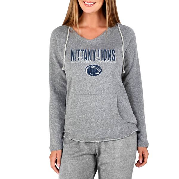 Concepts Sport Women's Penn State Nittany Lions Mainstream Grey Terry Pullover Hoodie