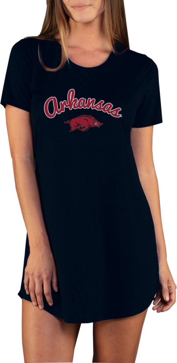 Concepts Sport Women's Arkansas Razorbacks Black Night Shirt product image