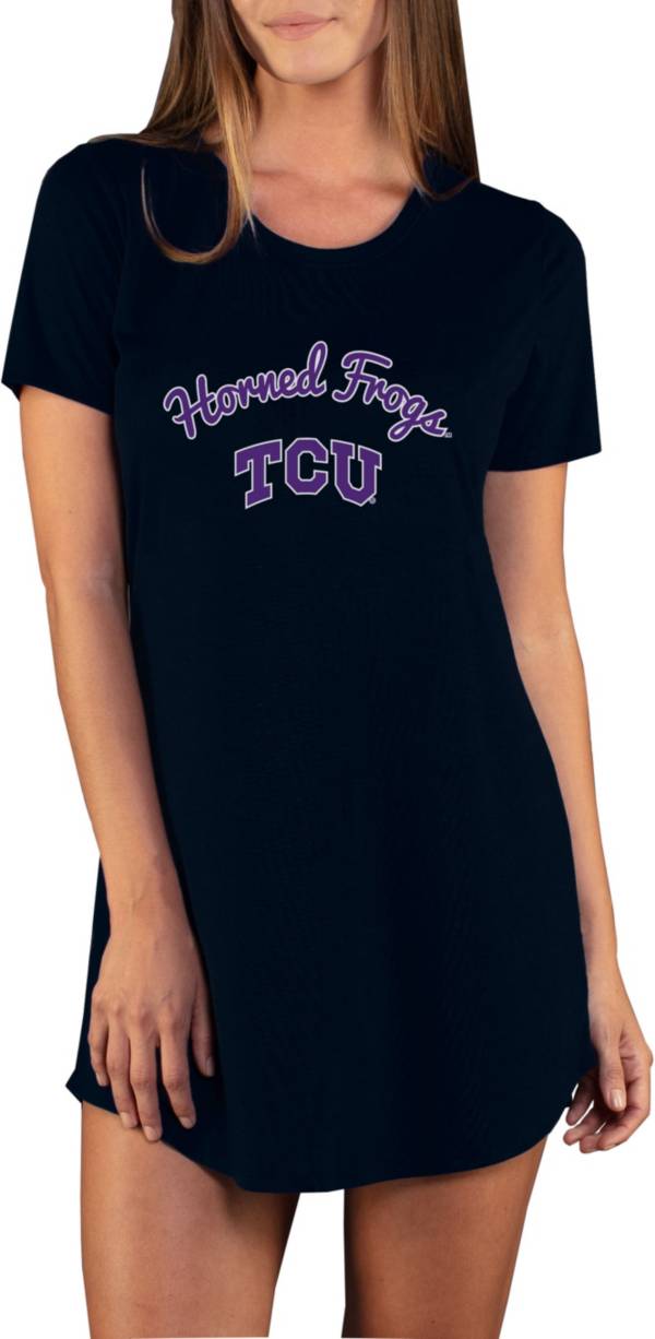 Concepts Sport Women's TCU Horned Frogs Black Night Shirt