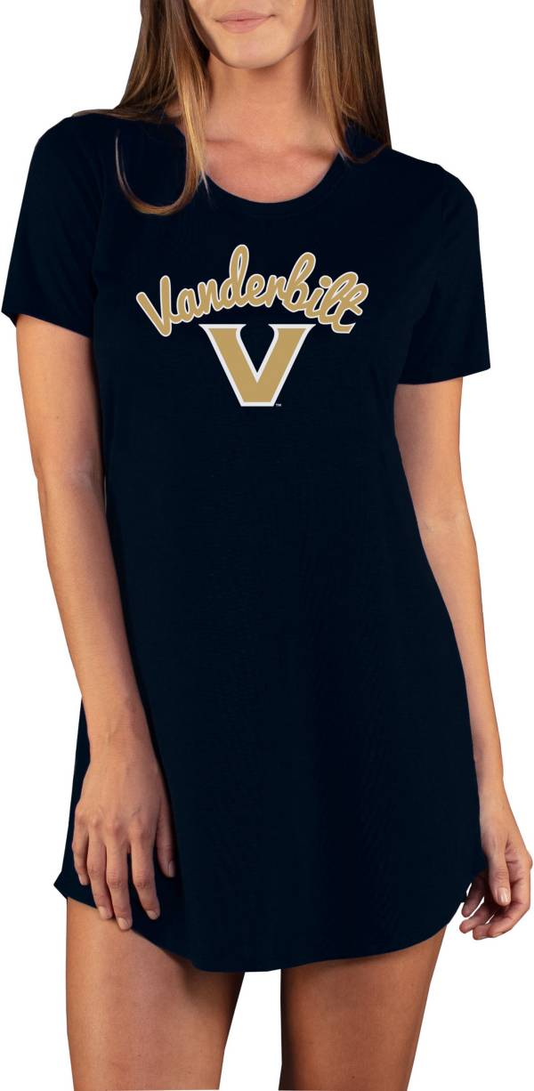 Concepts Sport Women's Vanderbilt Commodores Black Night Shirt