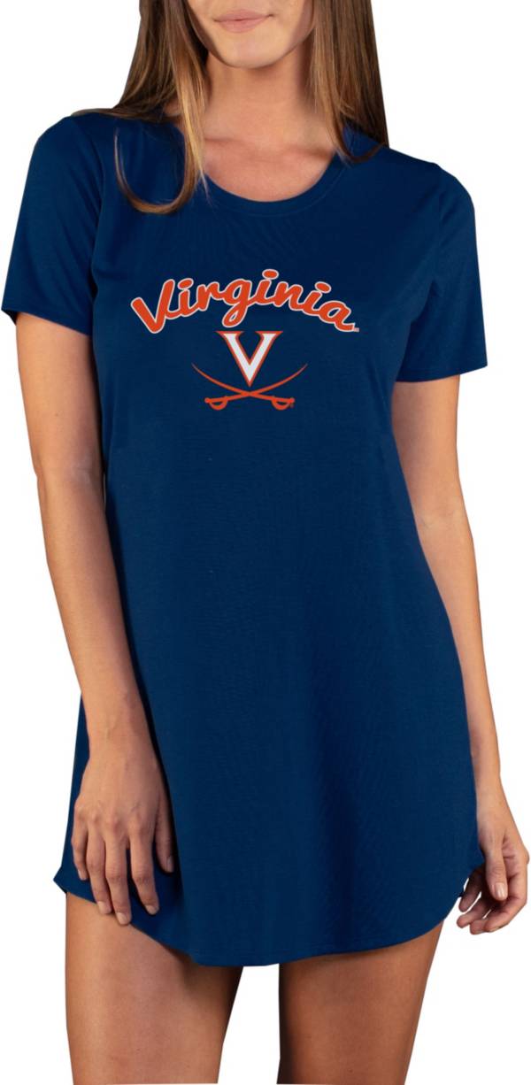 Concepts Sport Women's Virginia Cavaliers Blue Night Shirt