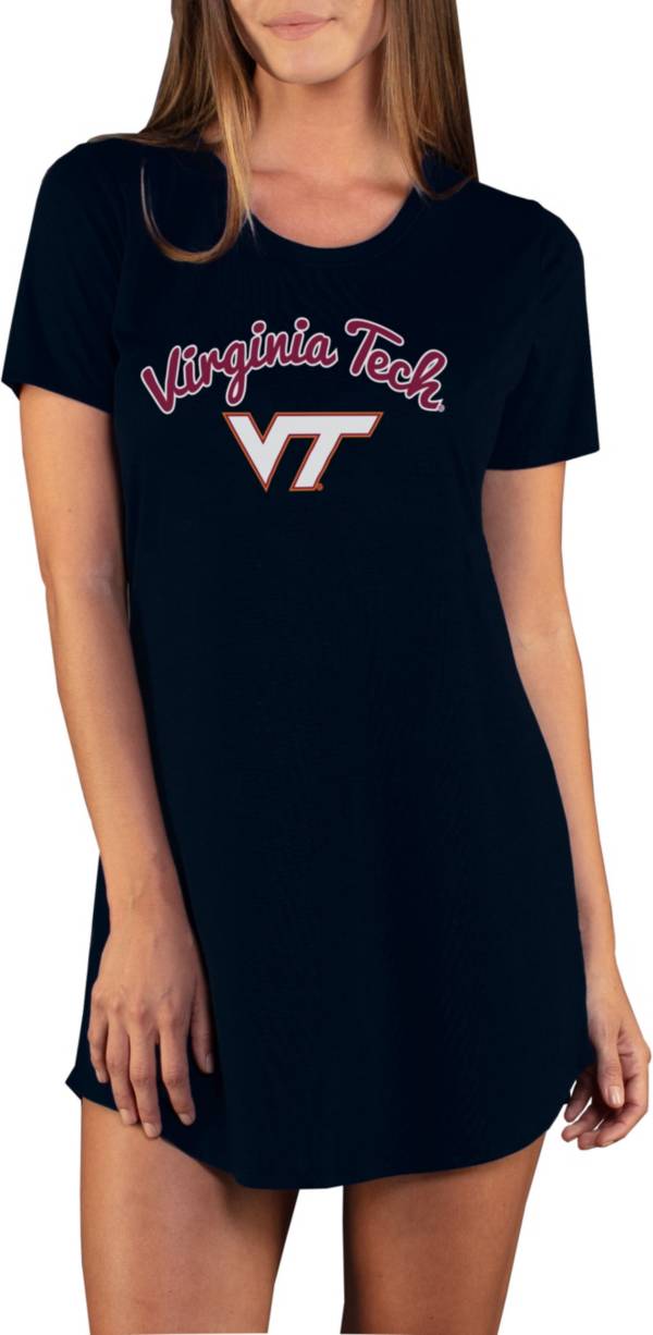 Concepts Sport Women's Virginia Tech Hokies Black Night Shirt