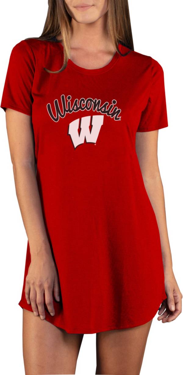 Concepts Sport Women's Wisconsin Badgers Red Night Shirt