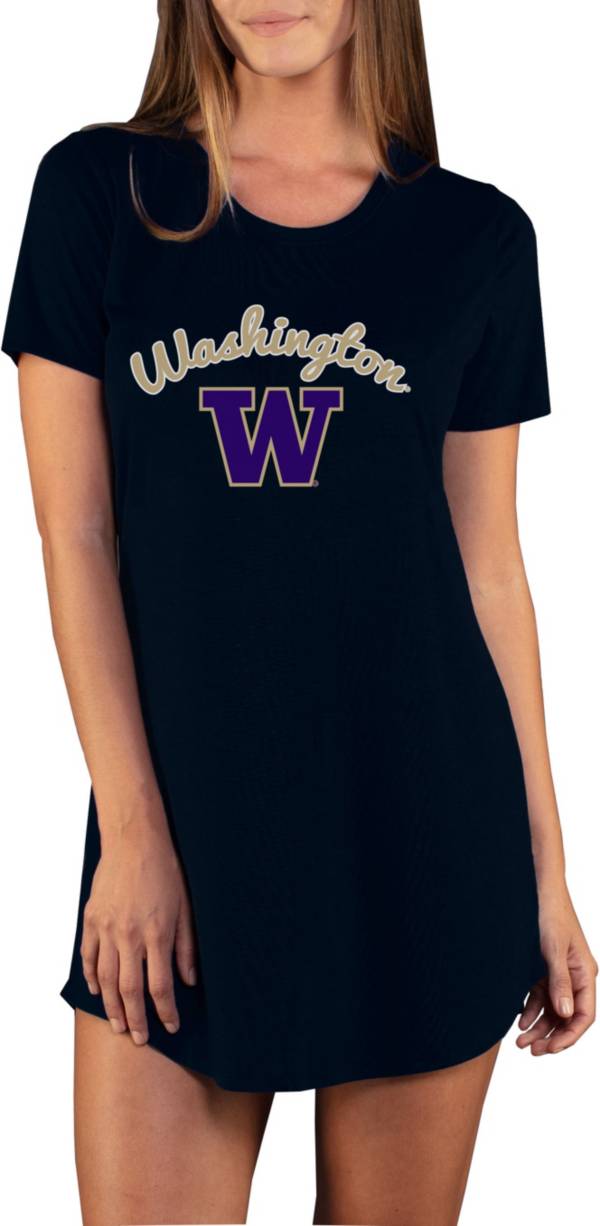 Concepts Sport Women's Washington Huskies Black Night Shirt