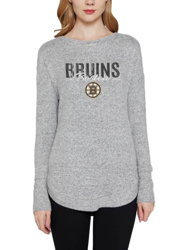 Concepts Sports Women's Boston Bruins Grey Venture Long Sleeve T-Shirt