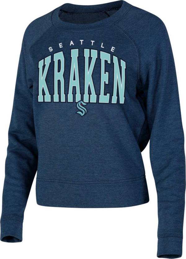 Concepts Sport Women's Seattle Kraken Mainstream Navy Long Sleeve Top