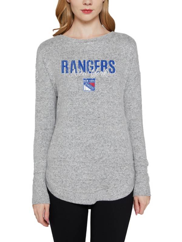 Concepts Sports Women's New York Rangers Grey Venture Long Sleeve T-Shirt