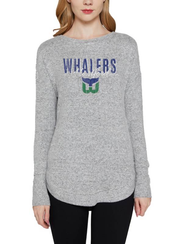 Concepts Sports Women's Hartford Whalers Grey Venture Long Sleeve T-Shirt product image