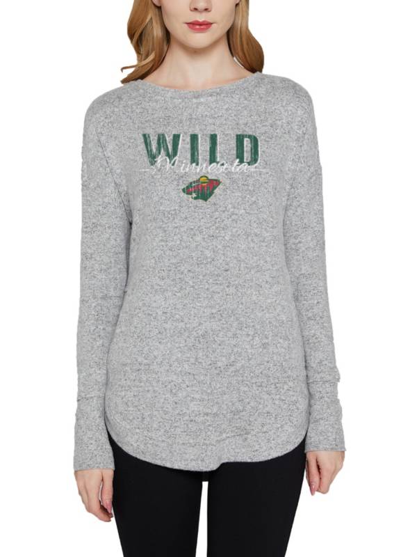 Concepts Sports Women's Minnesota Wild Grey Venture Long Sleeve T-Shirt