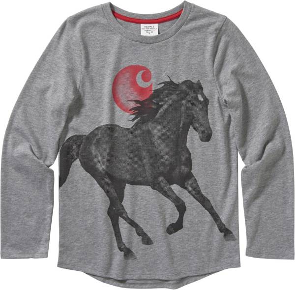 Carhartt Youth Boys' Heather Horse Long Sleeve Shirt product image