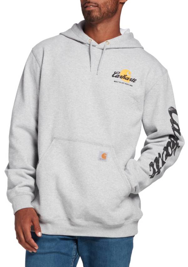 Carhartt Men's Loose Fit Hooded Logo Graphic Sweatshirt