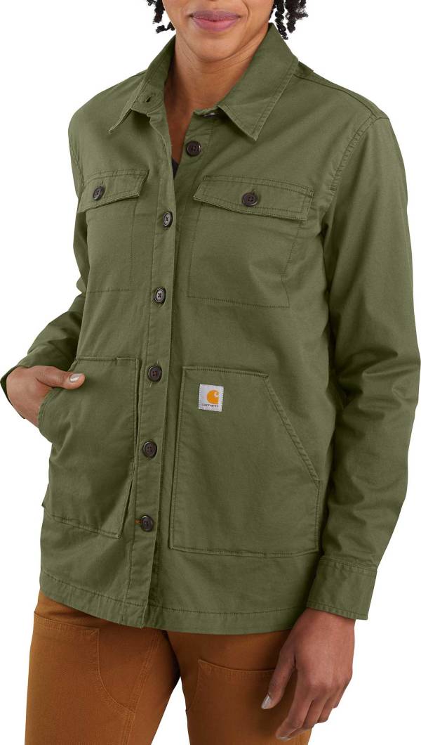 Carhartt Women's Loose Twill Long Sleeve Jersey Lined Shirt