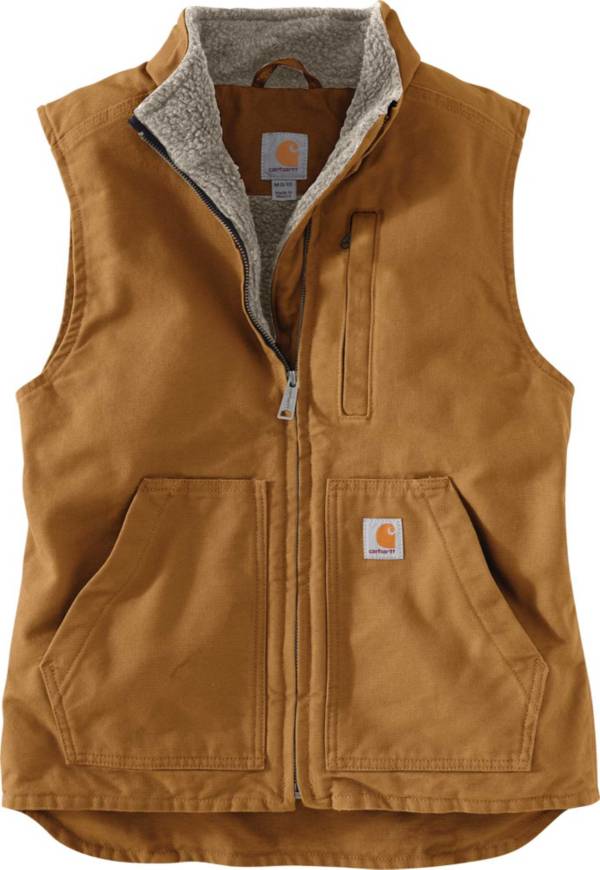 Carhartt Women's Relaxed Fit Washed Duck Sherpa Lined Vest product image