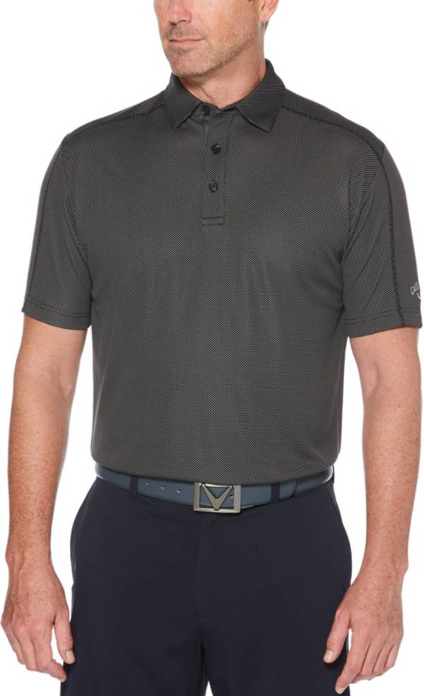 Callaway Men's Swing Tech Two Color Jacquard Golf Polo
