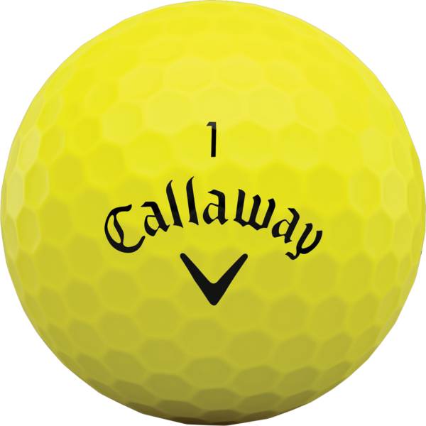 Callaway 2020 Superhot BOLD Yellow Personalized Golf Balls – 15 Pack