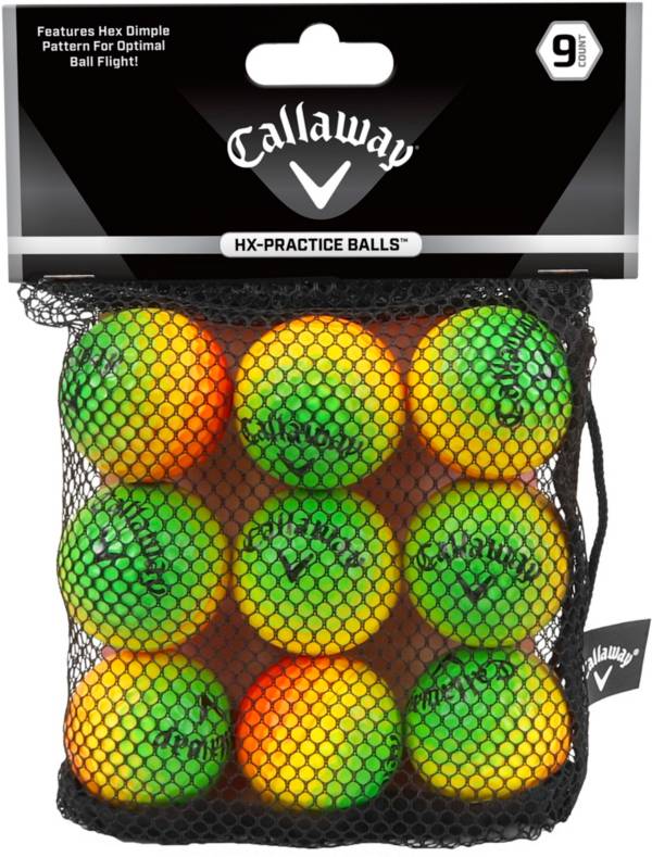 Callaway HX Multi Color Practice Balls – 9 Pack