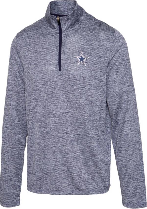 Dallas Cowboys Merchandising Men's Marvin Navy Quarter-Zip Pullover