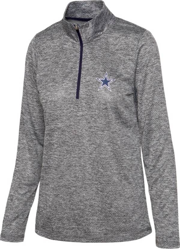 Dallas Cowboys Merchandising Women's Chancellor Charcoal Quarter-Zip Pullover
