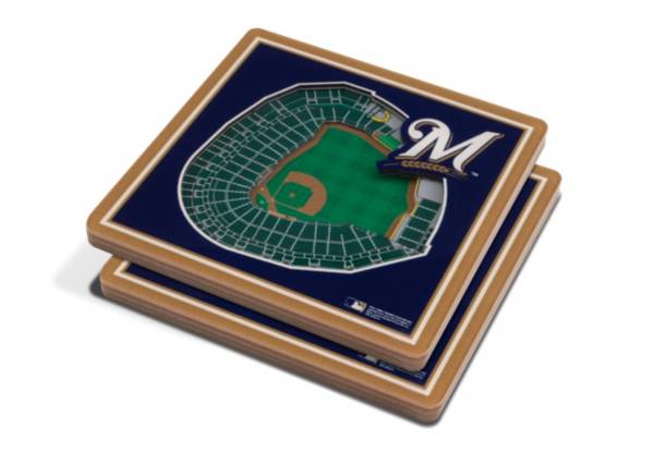 You the Fan Milwaukee Brewers Stadium View Coaster Set