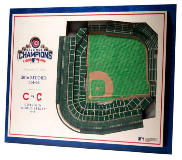 You the Fan Chicago Cubs World Series Champions 5-Layer StadiumViews 3D Wall Art