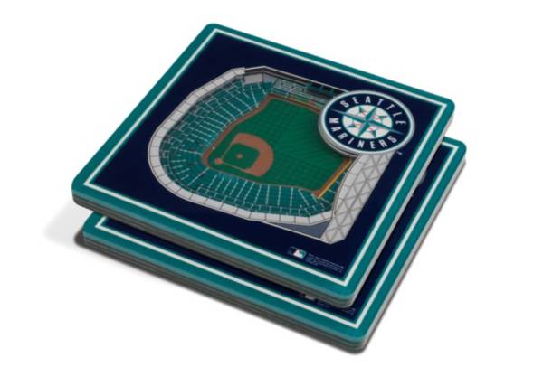 You the Fan Seattle Mariners Stadium View Coaster Set