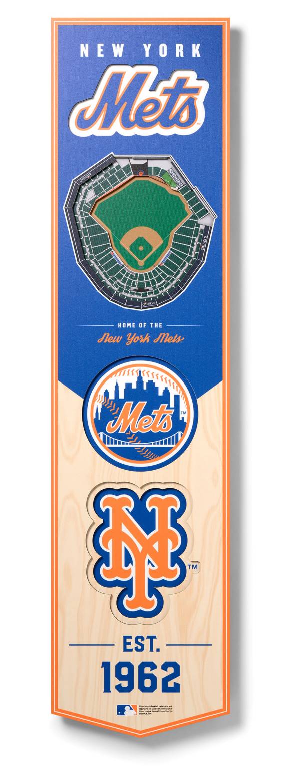 You The Fan New York Mets 8''x32'' 3-D Banner