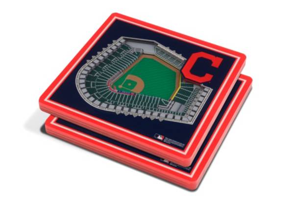 You the Fan Cleveland Indians Stadium View Coaster Set