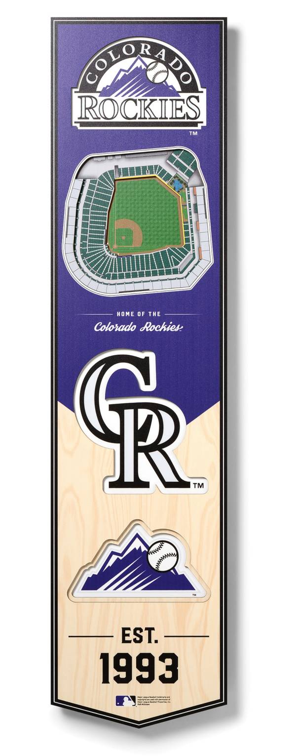 You The Fan Colorado Rockies 8''x32'' 3-D Banner