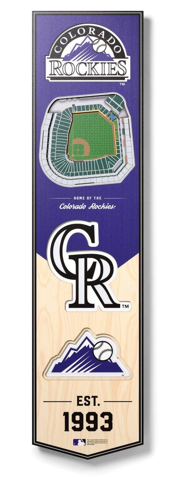 You The Fan Colorado Rockies 8''x32'' 3-D Banner product image