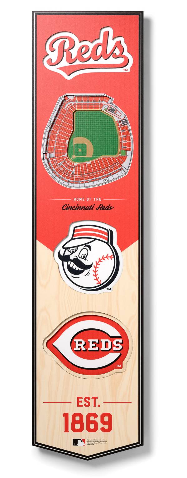 You The Fan Cincinnati Reds 8''x32'' 3-D Banner