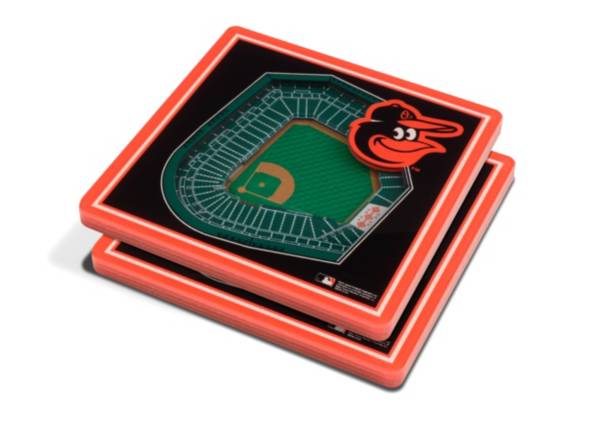 You the Fan Baltimore Orioles Stadium View Coaster Set