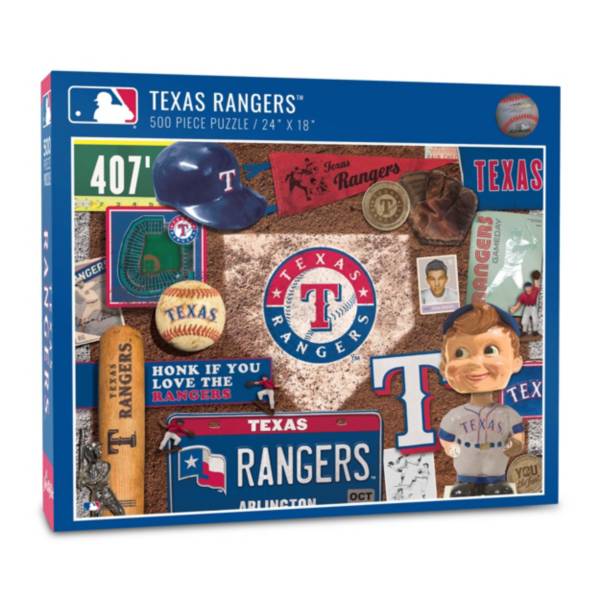 You The Fan Texas Rangers Retro Series 500-Piece Puzzle